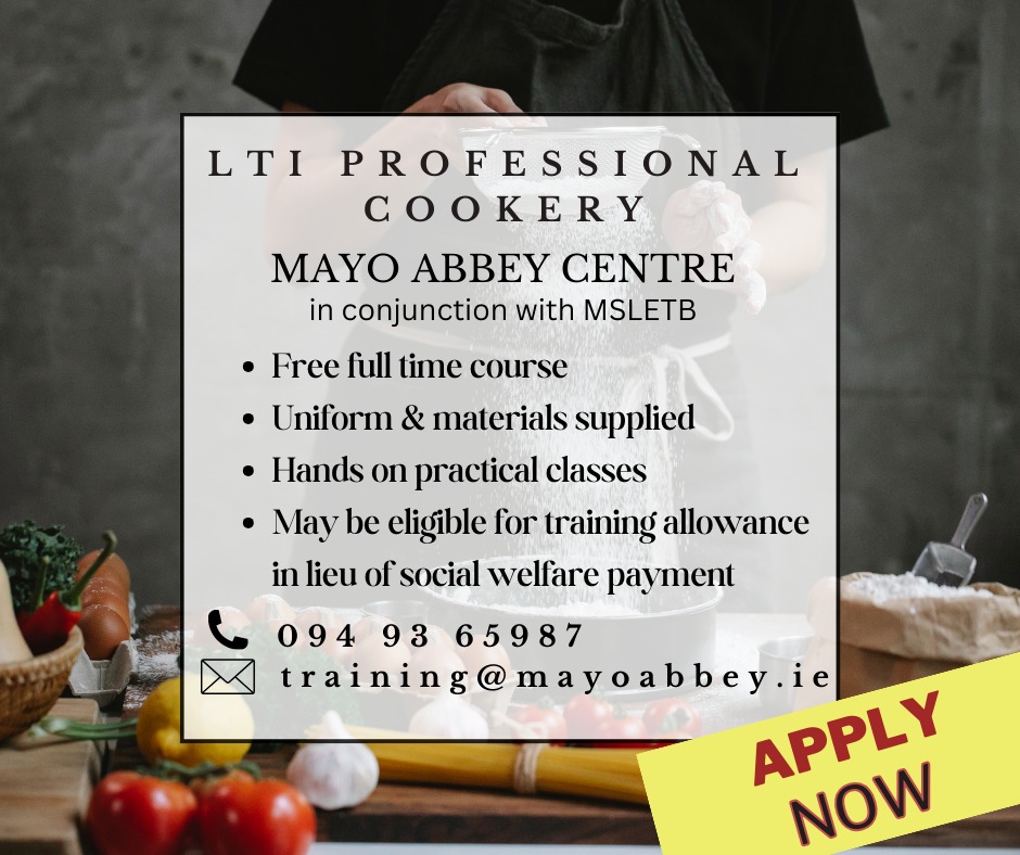 **LTI Professional Cookery Course – Full Time**